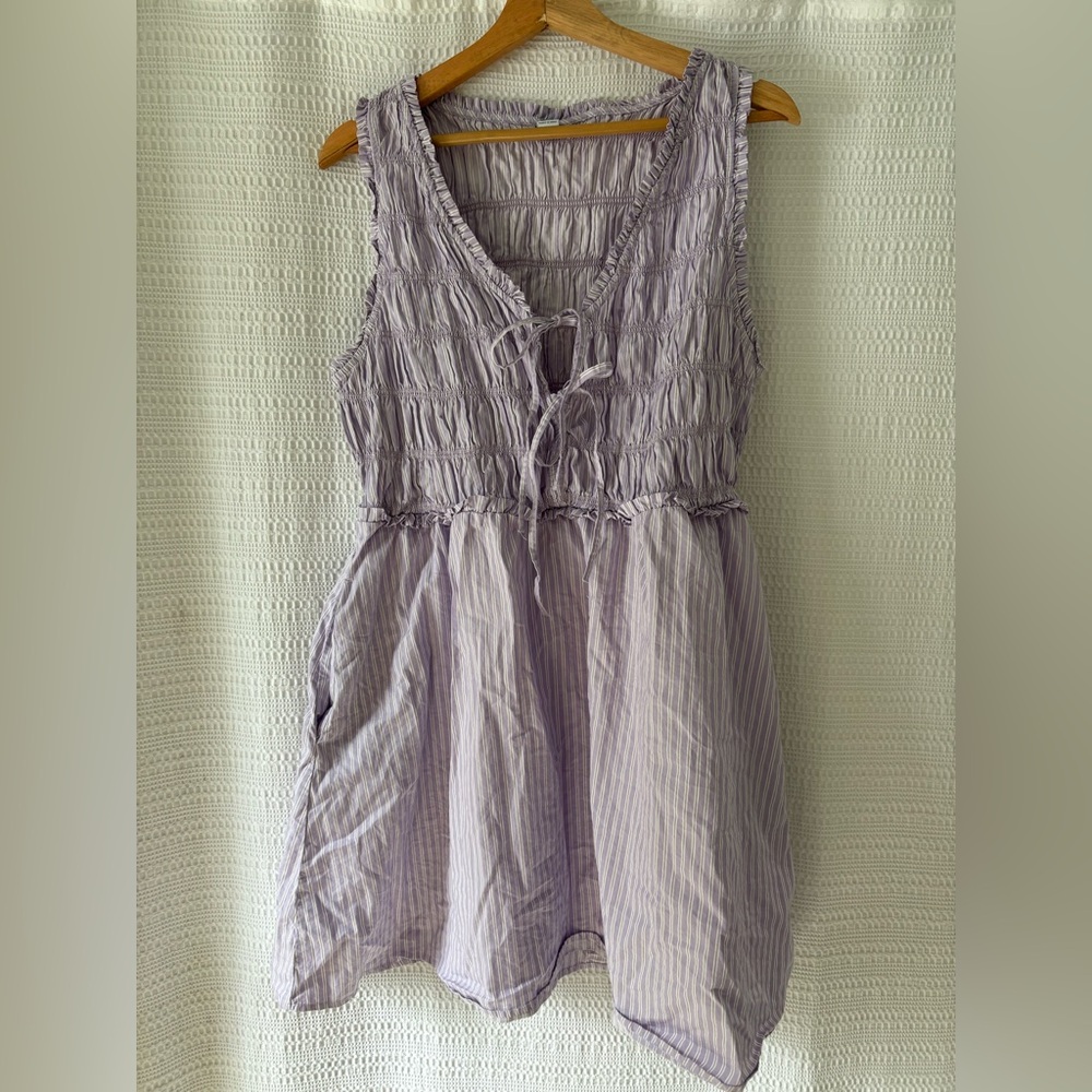 Lavender Cotton Dress